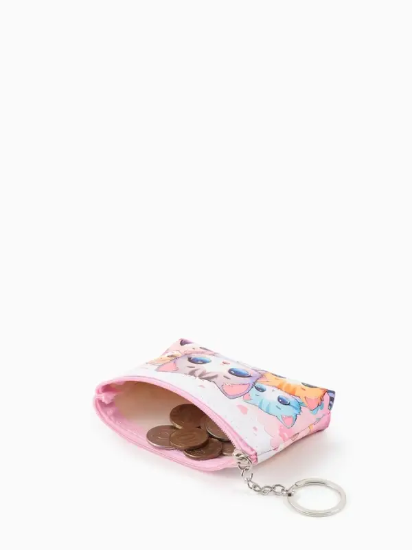 Кошелек дет 13-01-01 Июнь2517, 10,5*2,5*8 см, отд на молнии, микс