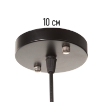 Светильник "Крит" 1х40Вт Е27 черный/коричневый 25х25х37(137)см