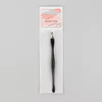 Триммер - пушер для кутикулы, 10.5 см, чёрный