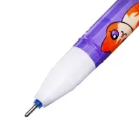 Ручка гелевая СТИРАЕМЫЕ ЧЕРНИЛА, стержень синий, 0.5 мм, корпус Котик МИКС