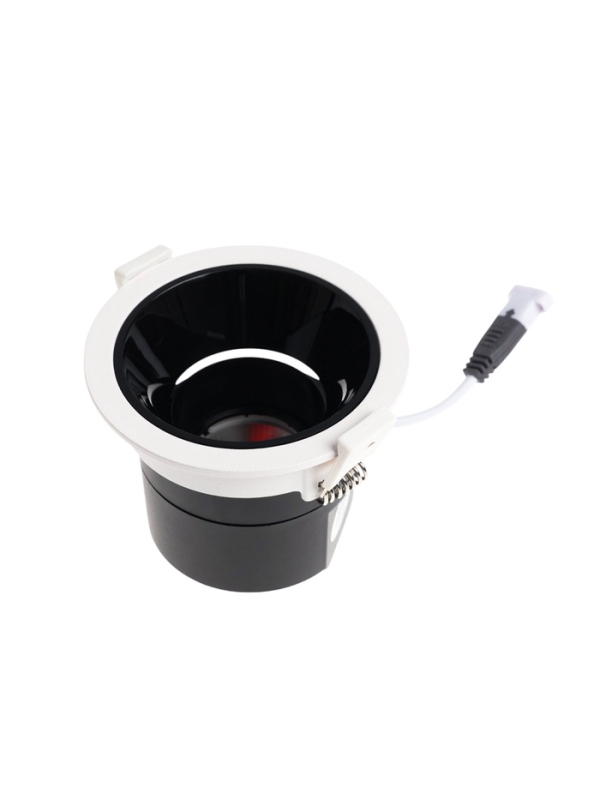 Светильник светодиодный встраиваемый, поворотный, 6Вт, 4000К, с драйвером, D75, черно-белый   107130