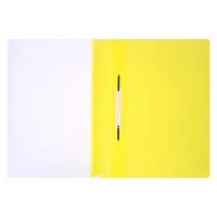 Папка-скоросшиватель Calligrata, А4, 180 мкм, жёлтая, прозрачный верх