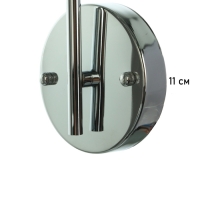 Бра &laquo;Рианна&raquo; 1х40Вт Е27 серебро 23х15х49+80см