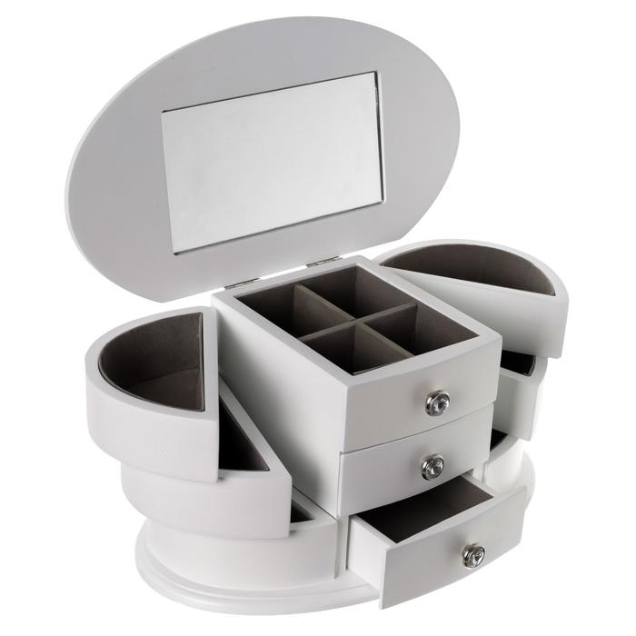 Шкатулка дерево "Веер с раздвижными ящиками"  26,3х14,2х13 см