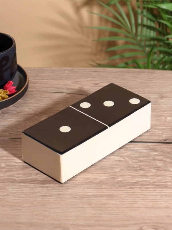 Настольная игра "Домино" 18,5х7,5х4 см, смола, дерево