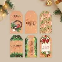 Шильдик декоративный в наборе &laquo;Время чудес&raquo;, 6 шт, 5 х 9 см