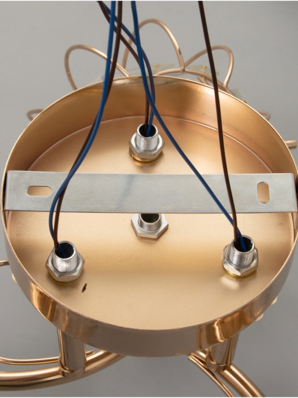 Люстра "Переливы" 3х40Вт Е27 золото