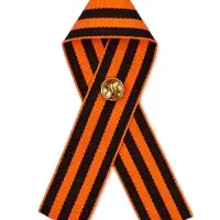 Значок с георгиевской лентой на 9 Мая &laquo;Спасибо за мирное небо!&raquo;, 10.5&times;14 см