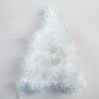 Гирлянда &laquo;Мишура&raquo; 1 м роса, IP20, перламутровая нить, 22 LED, 6 слоёв, d=7 см, батарейки CR2032х2 (в комплекте), свечение белое