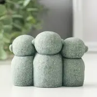 Сувенир песчаник "Статуя Дзидзо" 3,8х9,5х6,7 см