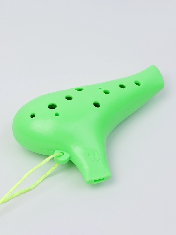 Окарина Music Life 12 отверстий, зелёная, 15,5 х 10 х 4,3 см