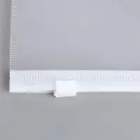 Папка-конверт на ZIP-молнии A5, 150 мкм, Calligrata, карман для визитки, прозрачная, белая молния