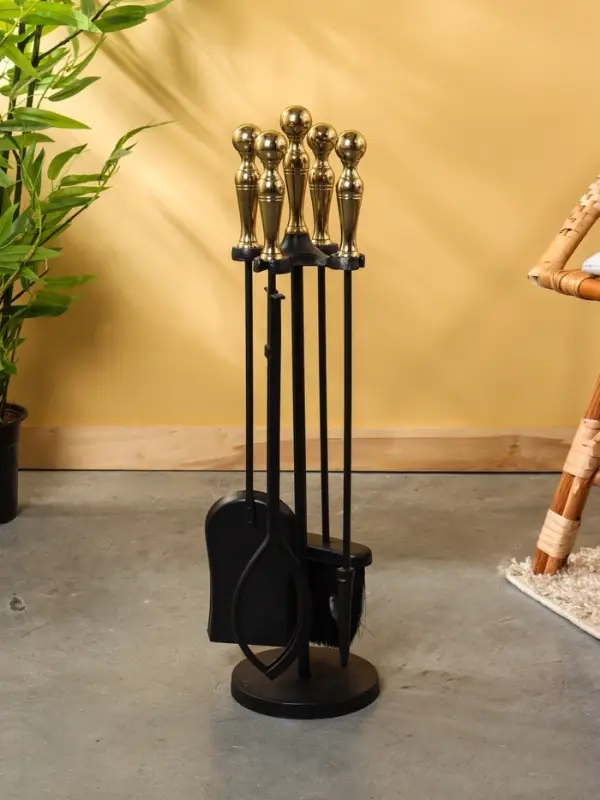 Каминный набор, сталь, алюминий 62 см