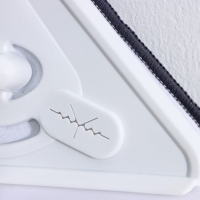 Окномойка с стальной ручкой и сгоном Raccoon, 25&times;17&times;105(148) см, 2 насадки из микрофибры