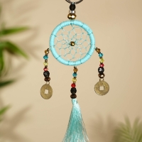 Брелок "Ловец снов" 4х15 см. мятный