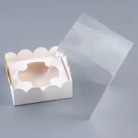 Коробка под 1 капкейк с прозрачной крышкой 9.2&times;9.2&times;10 см