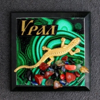 Магнит-срез "Малахит" , микс