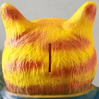 Копилка "Кот Тимофей" 35х22х15 см, рыжий