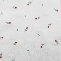 Бумага упаковочная тишью, &laquo;Цветы&raquo;, белый, 50 см &times; 70 см 17 грамм