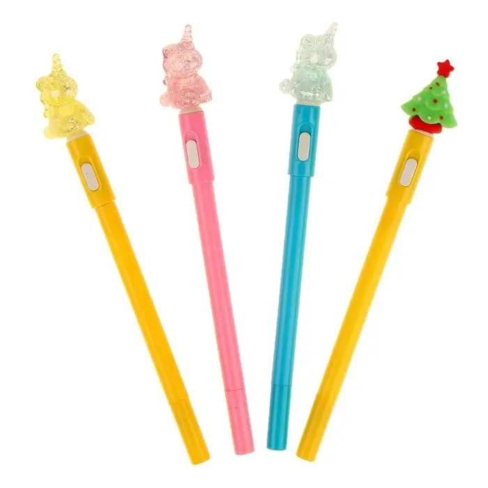 Ручка световая &laquo;Единорог&raquo;, синие чернила, МИКС