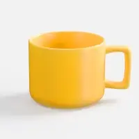 Чашка Jumbo в коробке матовая, желтая