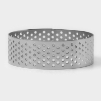 Форма перфорированная для выпечки Доляна &laquo;Круг&raquo;, d=6 см, цвет серебристый