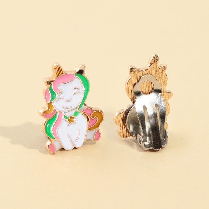 Серьги клипсы и кулон &laquo;Твой стиль&raquo; , 8 х 9 см