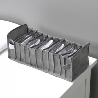 Органайзер для хранения белья Доляна, 11 ячеек, 35&times;14&times;13 см, цвет серый