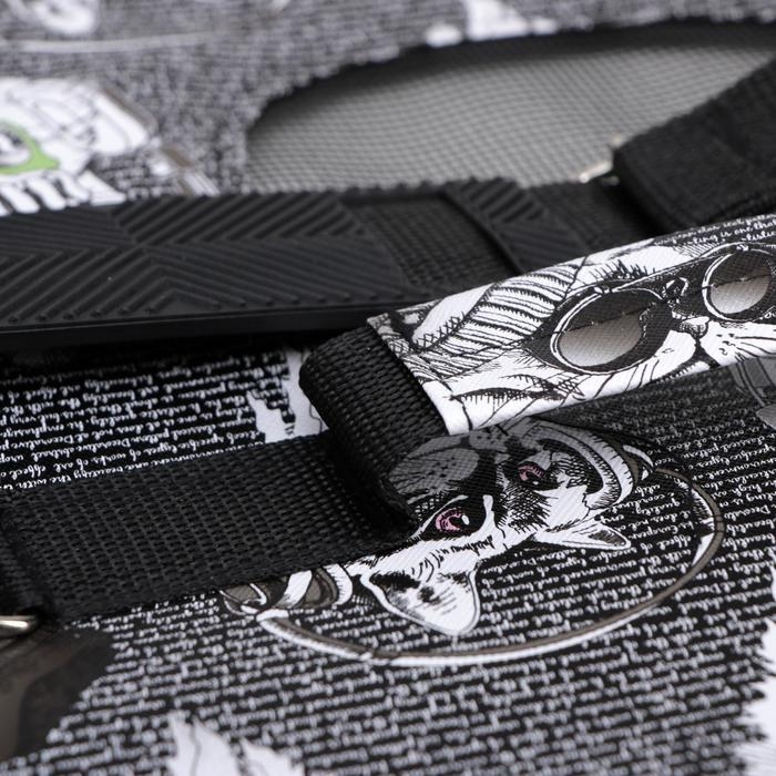 Сумка - переноска для животных "Зимние коты", размер S, 37,5 х 17 х 22 см