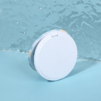 Зеркало складное &laquo;Нежность&raquo;, d = 7,5 см, цвет голубой