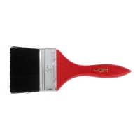 Кисть плоская ЛОМ, смешанная щетина, деревянная рукоятка, 3", 75 мм