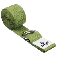 Ремень для йоги Sangh, 180&times;4 см, цвет зелёный