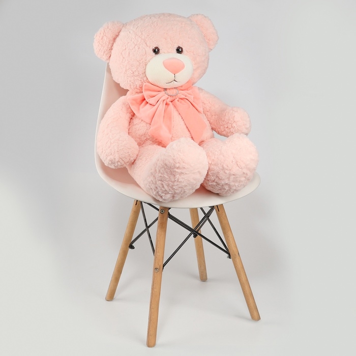 Мягкая игрушка &laquo;Медведь&raquo;, с бантом, 80 см, цвет розовый