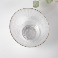 Салатник стеклянный &laquo;Орион&raquo;, 800 мл, d=17,5 см, цвет перламутровый