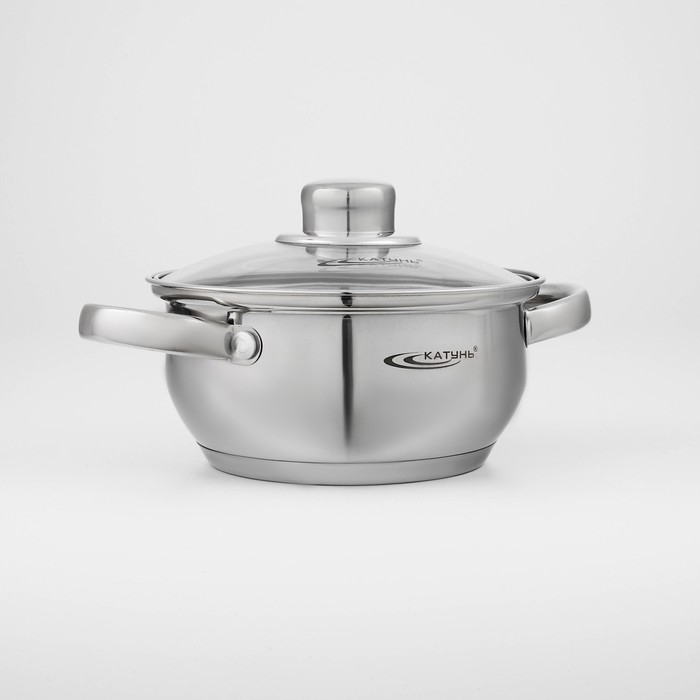 Набор кастрюль &laquo;Гретта&raquo;, 3 предмета: 1,6 л, 2,2 л, 3,2 л, капсульное дно, индукция