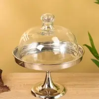Тортовница со стеклянной крышкой 22х18х18 см