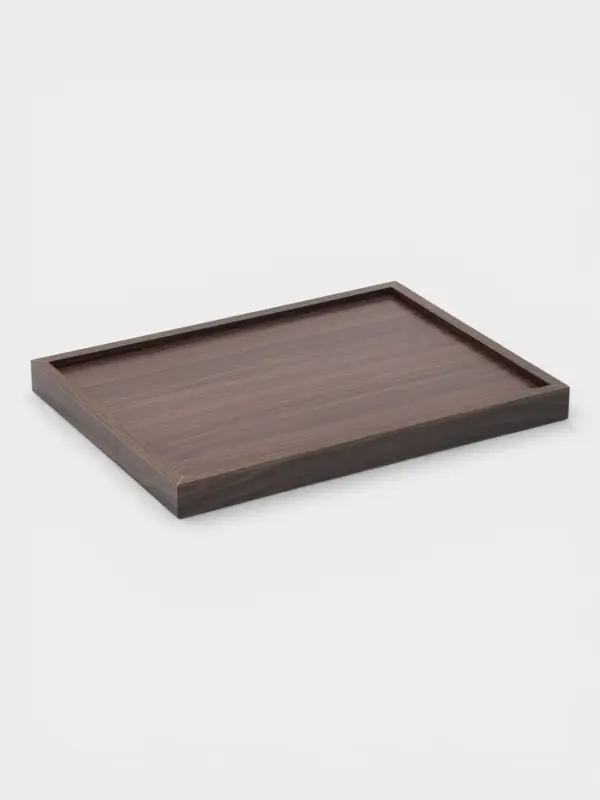 Подносы Доляна, набор 3 шт., 40&times;30 см, 35&times;25 см, 30&times;20 см, дерево, коричневые