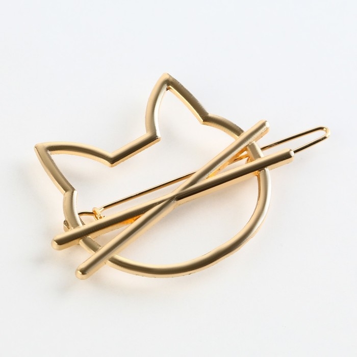 Заколка для волос &laquo;Cute cat&raquo;, 6 х 2 см