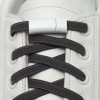 Фиксатор для шнурков, на магнитах, пара, размер 2,6 &times; 2 &times; 0,7 см, цвет белый