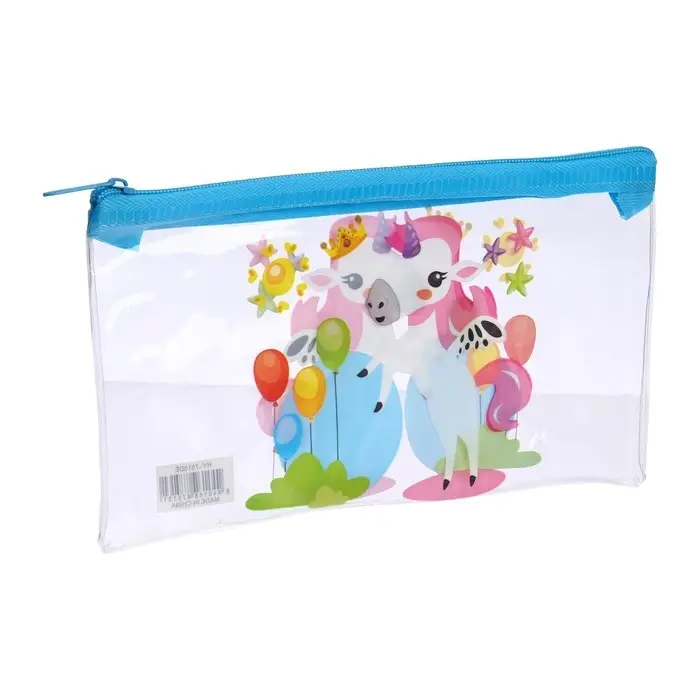 Пенал на молнии "Единорожки", МИКС