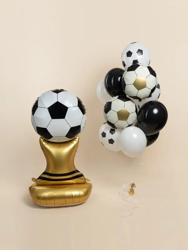 Воздушный шар фольгированный 18" &laquo;Футбольный мяч&raquo;, 5 шт.