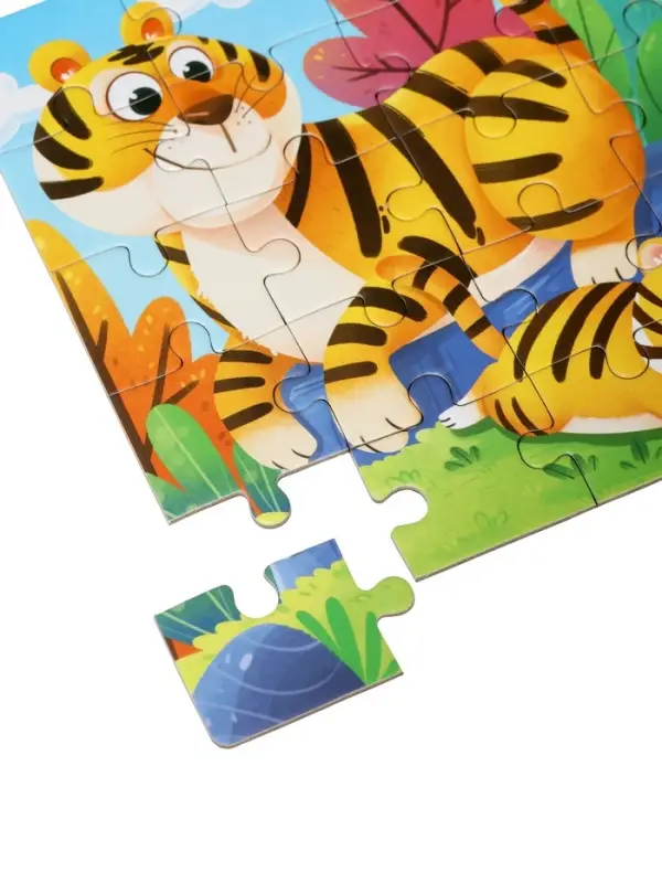 Книжка-деревяшка пазл "Животные"