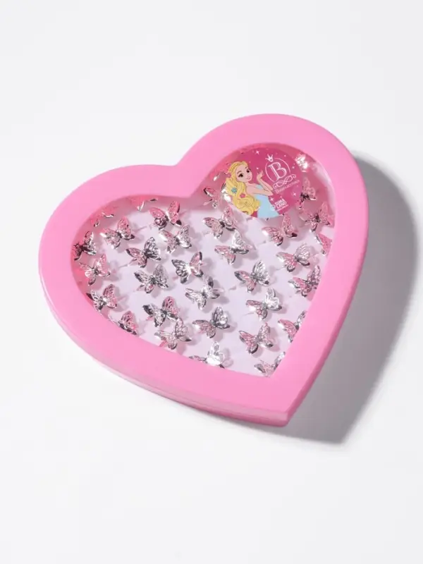 Кольцо детское Выбражулька &laquo;Бабочка ажурная&raquo;, цвет серебро, безразмерное