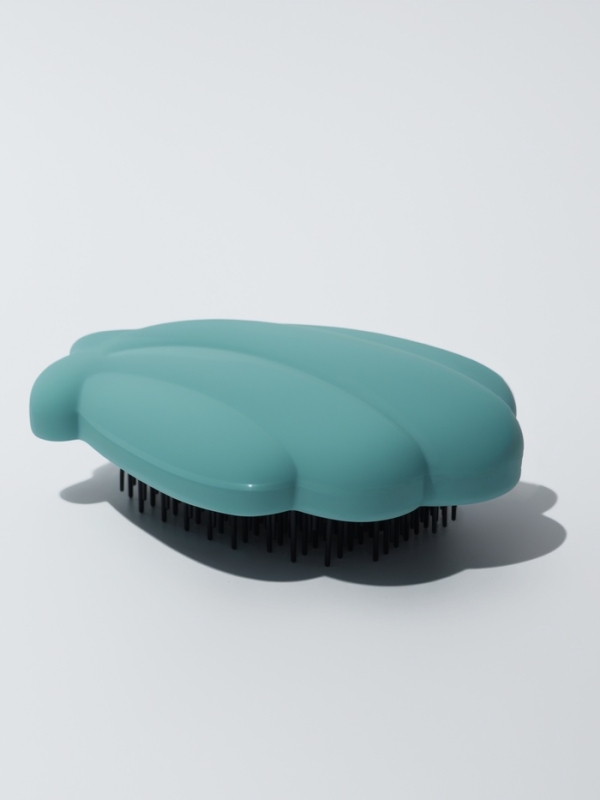 Расчёска массажная &laquo;Ракушка&raquo;, 11&times;8.5 см, голубая