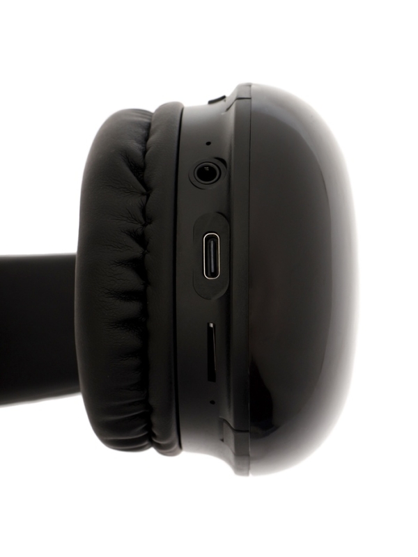 Наушники полноразмерные Mybit W-33, RGB подсветка, BT5.3, 800 мАч, Type-C, чёрные