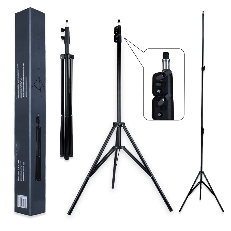 Трипод для Селфи Кольца 1.9 м JBH HD61819 (серая упаковка, русское описание)