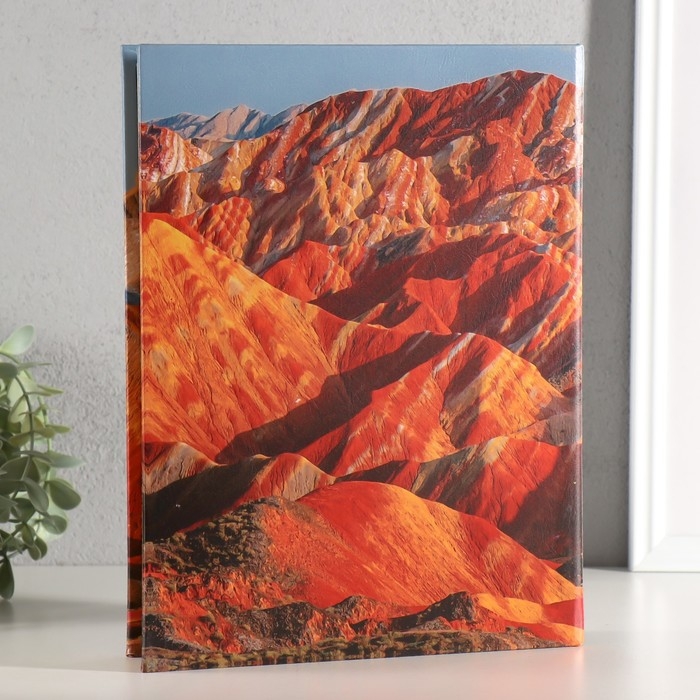 Шкатулка-книга дерево, кожзам "Бесконечные горы" 28,5х22х4 см