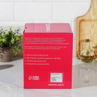 Чайник со свистком из нержавеющей стали Доляна &laquo;Сердце&raquo;, 3 л, с индикатором нагрева