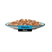 Влажный корм Whiskas для кошек, с лососем, желе 75 г