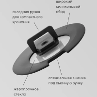 Набор посуды EasyKeep-14D из 14 предметов cо съемной ручкой